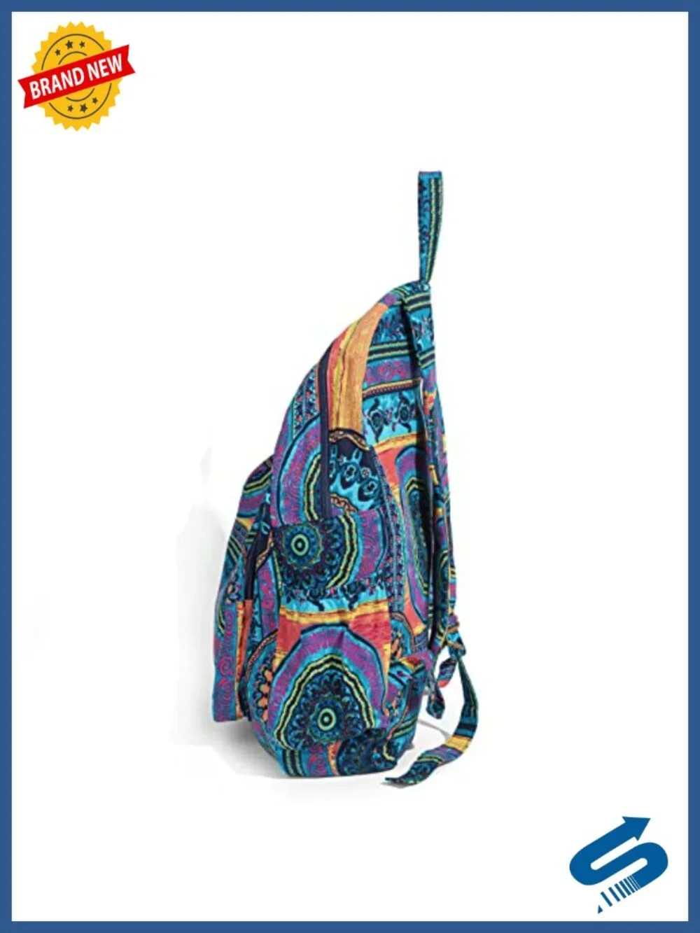 Bohemian Hippie Canvas Backpack Large Capacity Travel Daypack Foldable